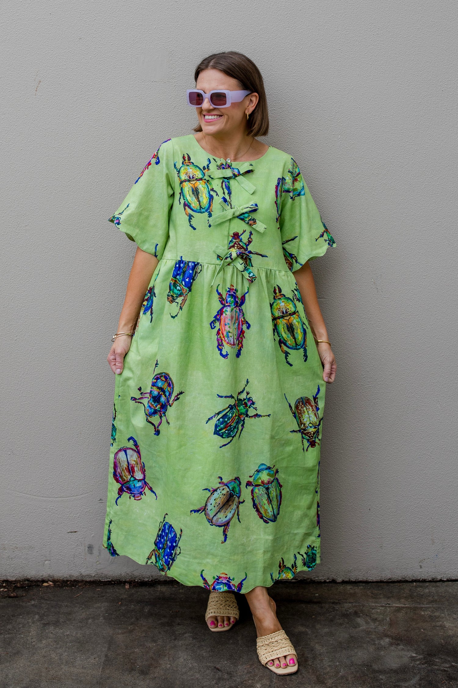 Christmas Beetle Wavy Dress