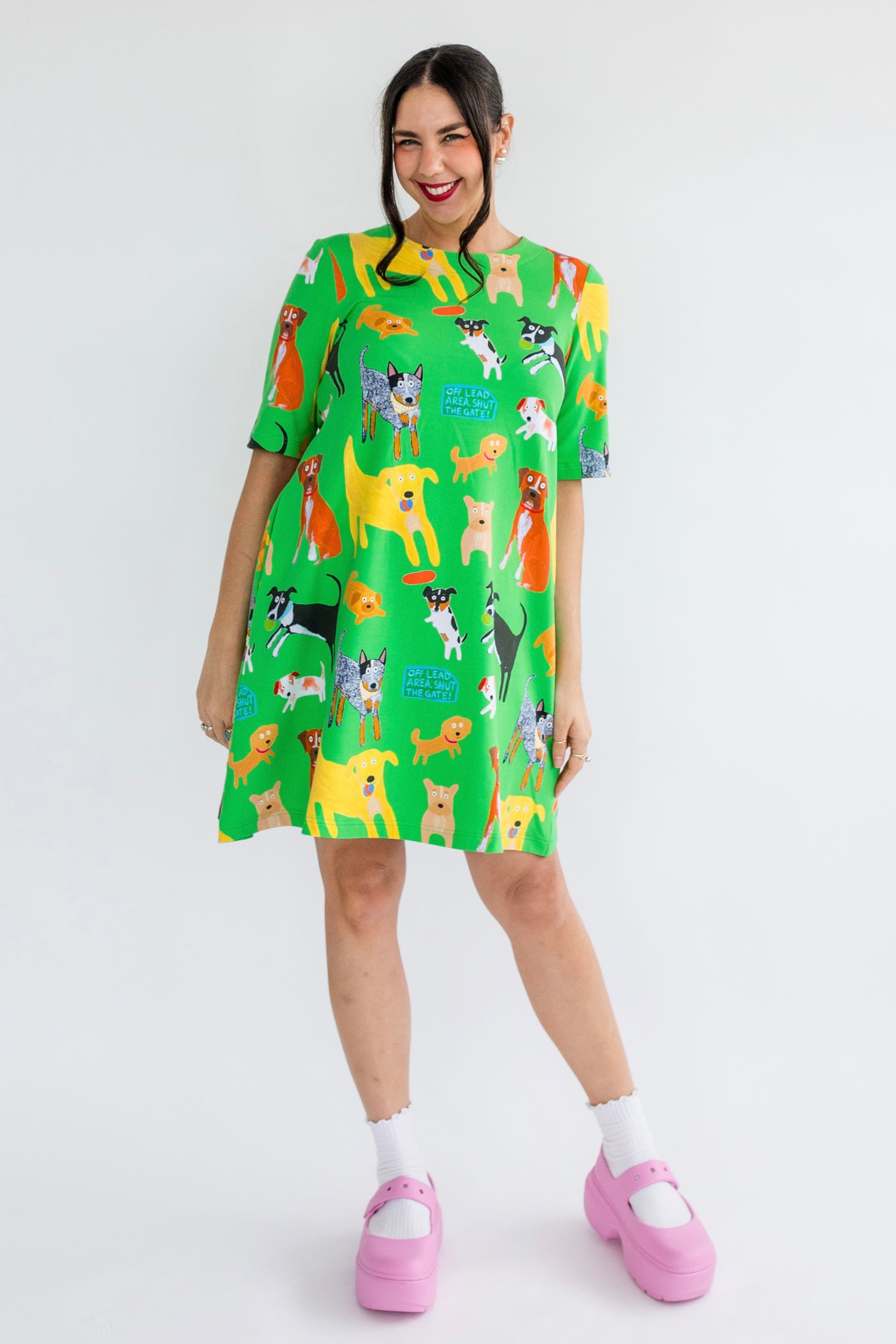 Pups Playground a-line dress