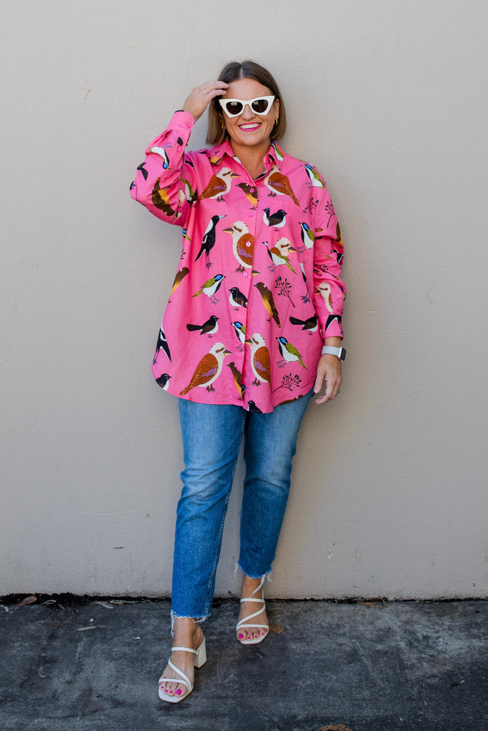 Ruffle Your Feathers (pink) L/S shirt