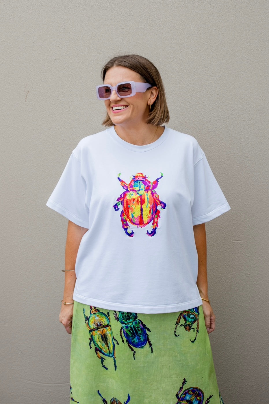 Christmas Beetle Embroidered t-shirt