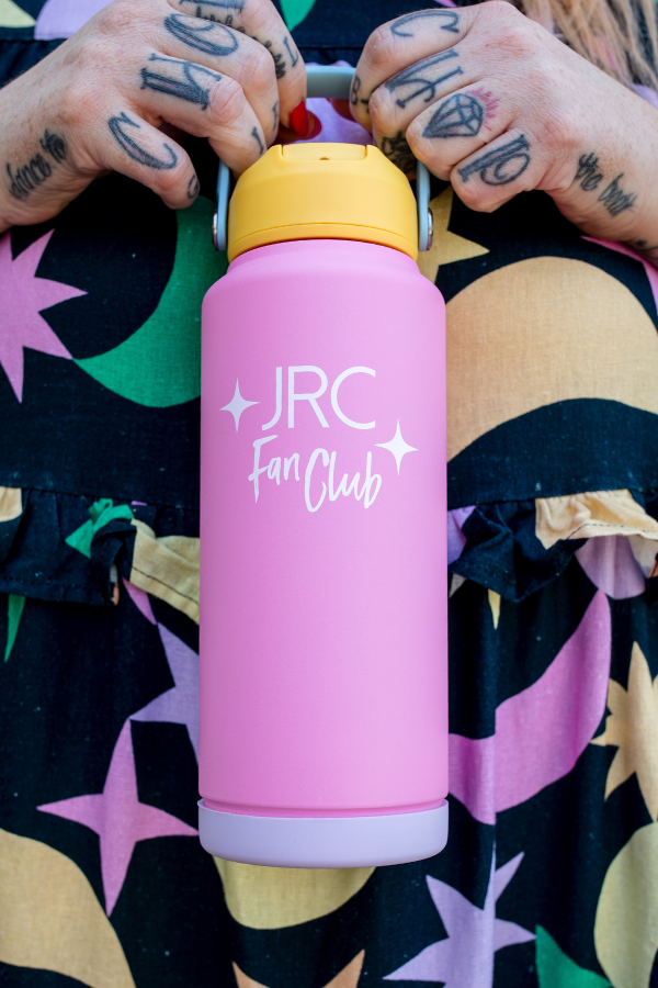 JRC Fan Club Water Bottle in Fairy Floss