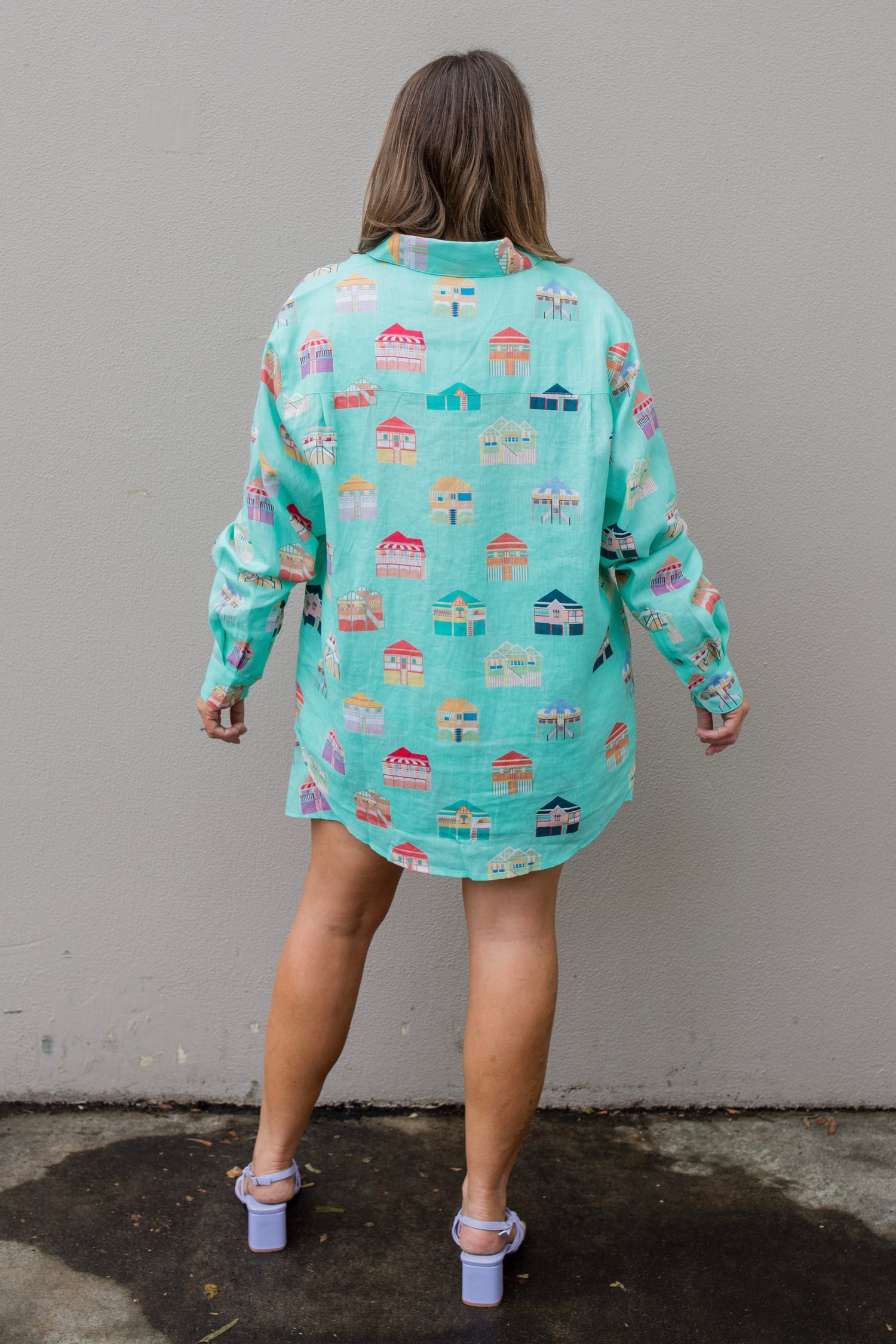 Home oversized shirt (Mint Green)